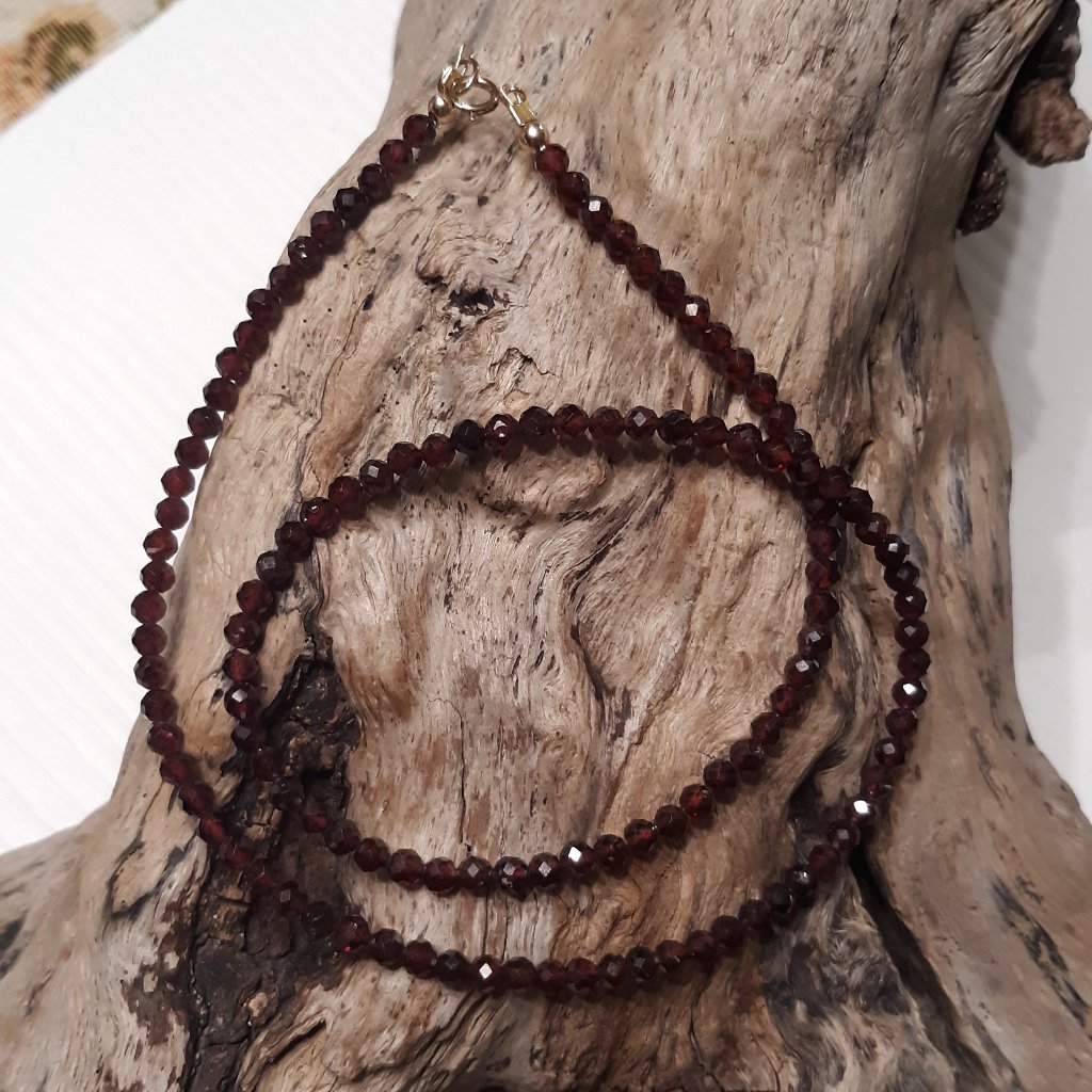 Handmade Garnet Spinel Necklace 165 12$